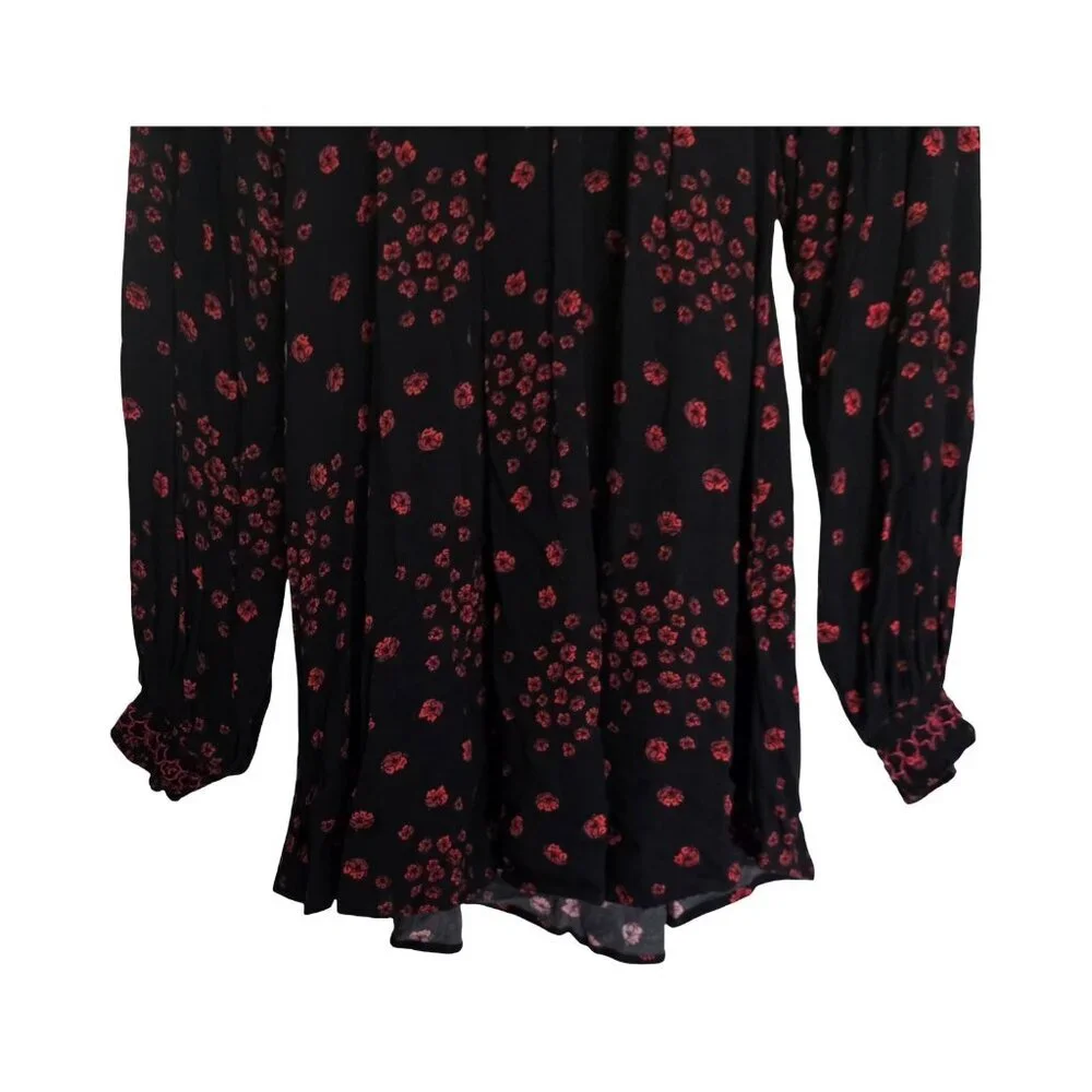 Women's - Free People Flowers In Her Hair Long Sleeve Tunic, Size Small - Picture 4 of 10